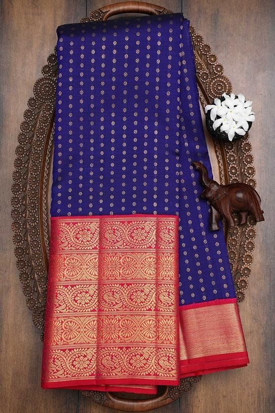 Ethinic Pocket Soft Silk Jacquard Zari Weaving Saree