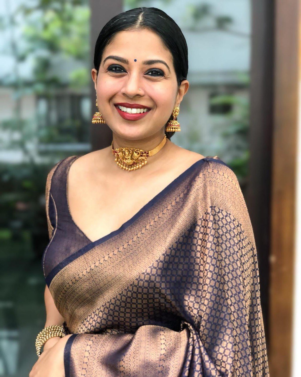 Banarasi coppar zari woven SILK SAREE