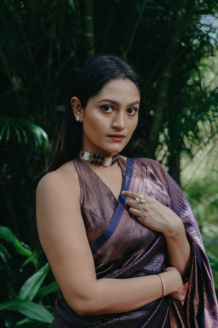 Banarasi zari woven SOFT LICHI SILK SAREE