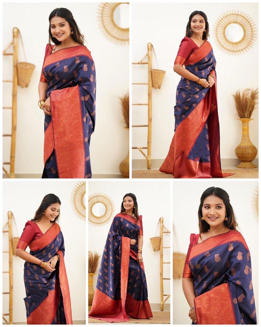 PURPLE Banarasi zari woven Silk Saree