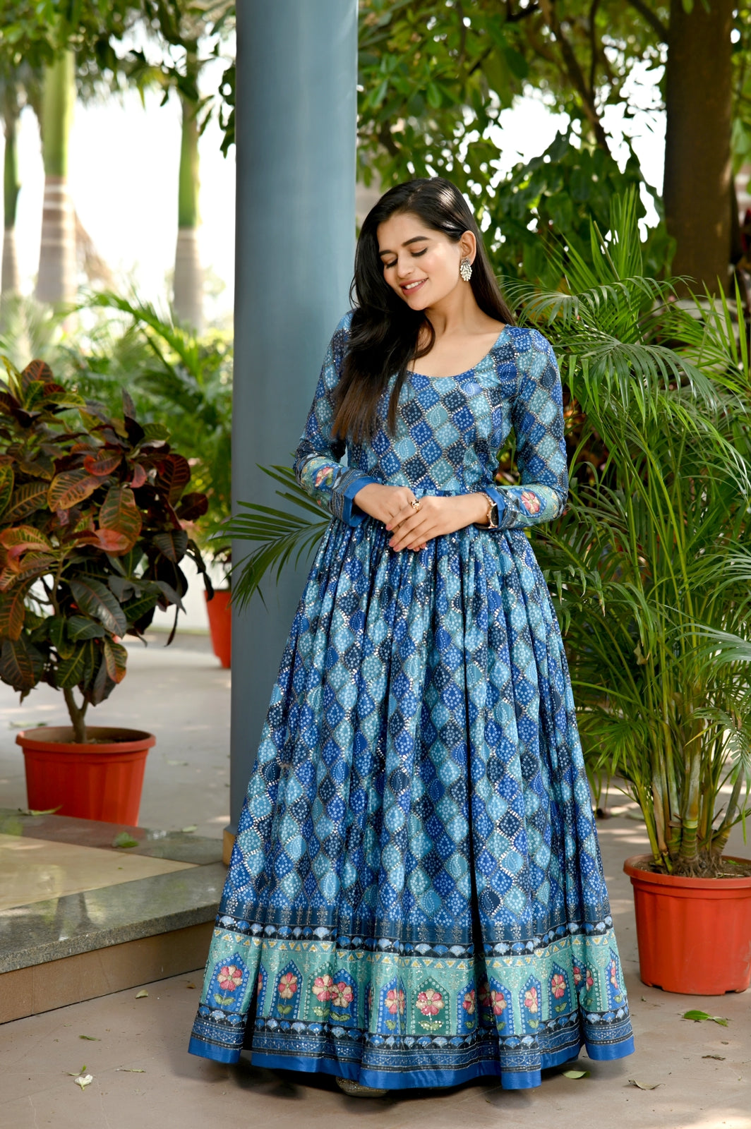 PREMIUM DESIGNER READYMADE GOWN COLLECTIONS Blue