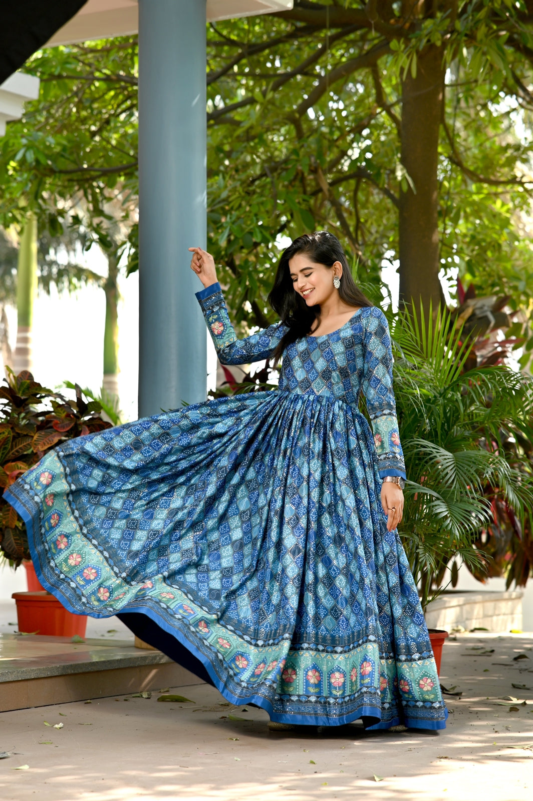 PREMIUM DESIGNER READYMADE GOWN COLLECTIONS Blue